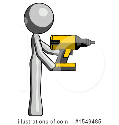 Royalty-Free (RF) Gray Design Mascot Clipart Illustration by Leo Blanchette - Stock Sample #1549485