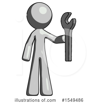 Royalty-Free (RF) Gray Design Mascot Clipart Illustration by Leo Blanchette - Stock Sample #1549486