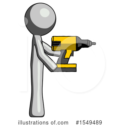 Royalty-Free (RF) Gray Design Mascot Clipart Illustration by Leo Blanchette - Stock Sample #1549489