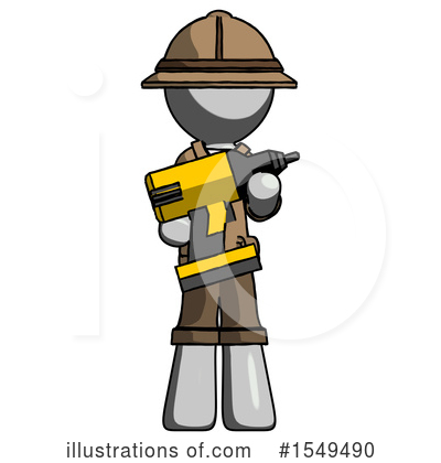 Royalty-Free (RF) Gray Design Mascot Clipart Illustration by Leo Blanchette - Stock Sample #1549490