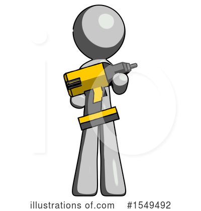 Royalty-Free (RF) Gray Design Mascot Clipart Illustration by Leo Blanchette - Stock Sample #1549492