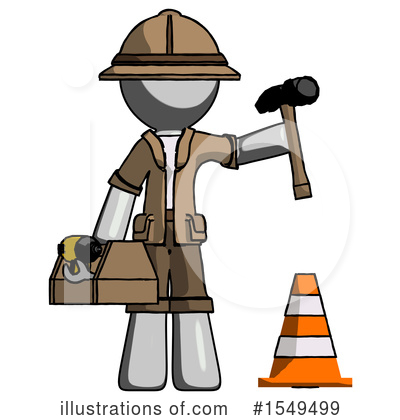 Royalty-Free (RF) Gray Design Mascot Clipart Illustration by Leo Blanchette - Stock Sample #1549499