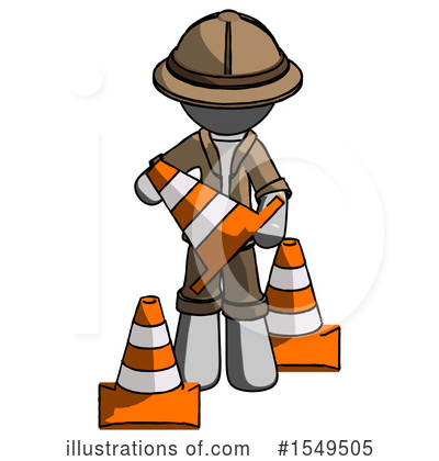 Royalty-Free (RF) Gray Design Mascot Clipart Illustration by Leo Blanchette - Stock Sample #1549505