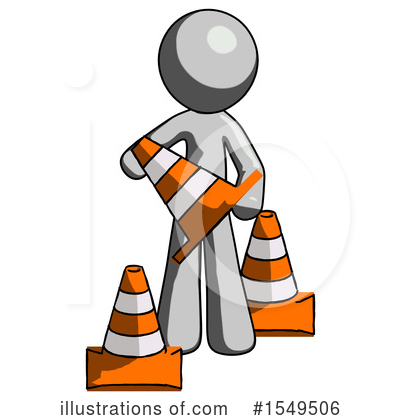 Royalty-Free (RF) Gray Design Mascot Clipart Illustration by Leo Blanchette - Stock Sample #1549506