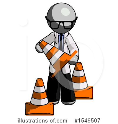 Royalty-Free (RF) Gray Design Mascot Clipart Illustration by Leo Blanchette - Stock Sample #1549507