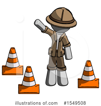 Royalty-Free (RF) Gray Design Mascot Clipart Illustration by Leo Blanchette - Stock Sample #1549508
