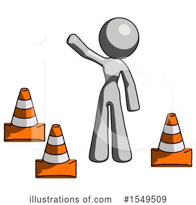 Royalty-Free (RF) Gray Design Mascot Clipart Illustration by Leo Blanchette - Stock Sample #1549509