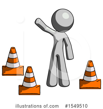 Royalty-Free (RF) Gray Design Mascot Clipart Illustration by Leo Blanchette - Stock Sample #1549510