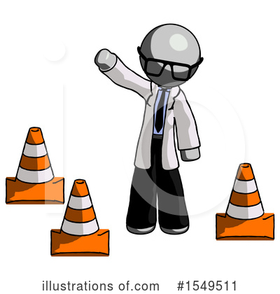 Royalty-Free (RF) Gray Design Mascot Clipart Illustration by Leo Blanchette - Stock Sample #1549511