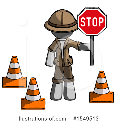 Royalty-Free (RF) Gray Design Mascot Clipart Illustration by Leo Blanchette - Stock Sample #1549513