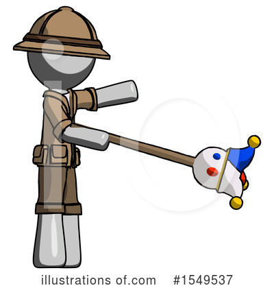 Royalty-Free (RF) Gray Design Mascot Clipart Illustration by Leo Blanchette - Stock Sample #1549537