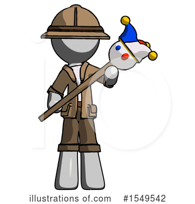 Royalty-Free (RF) Gray Design Mascot Clipart Illustration by Leo Blanchette - Stock Sample #1549542