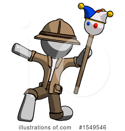 Royalty-Free (RF) Gray Design Mascot Clipart Illustration by Leo Blanchette - Stock Sample #1549546