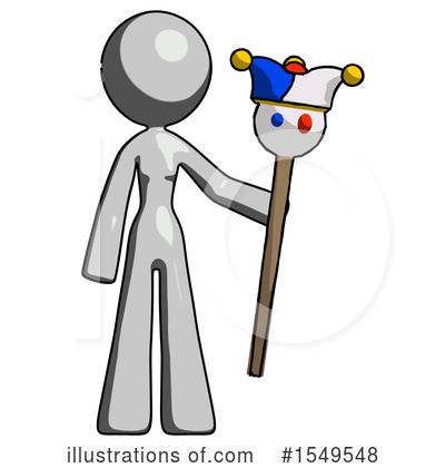 Royalty-Free (RF) Gray Design Mascot Clipart Illustration by Leo Blanchette - Stock Sample #1549548
