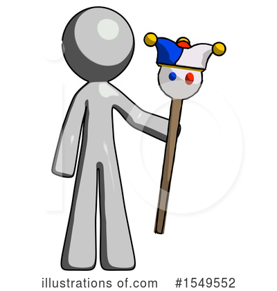 Royalty-Free (RF) Gray Design Mascot Clipart Illustration by Leo Blanchette - Stock Sample #1549552