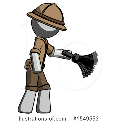 Royalty-Free (RF) Gray Design Mascot Clipart Illustration by Leo Blanchette - Stock Sample #1549553