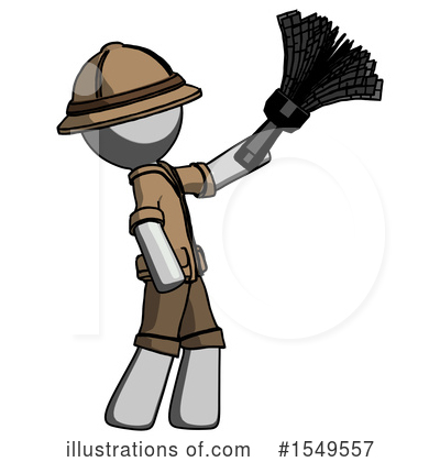 Royalty-Free (RF) Gray Design Mascot Clipart Illustration by Leo Blanchette - Stock Sample #1549557