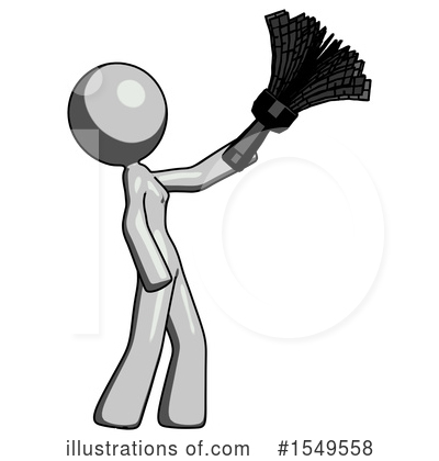 Royalty-Free (RF) Gray Design Mascot Clipart Illustration by Leo Blanchette - Stock Sample #1549558