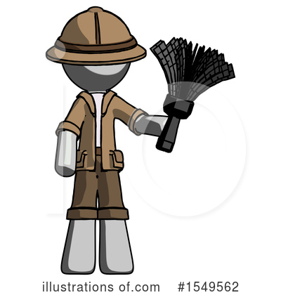 Royalty-Free (RF) Gray Design Mascot Clipart Illustration by Leo Blanchette - Stock Sample #1549562