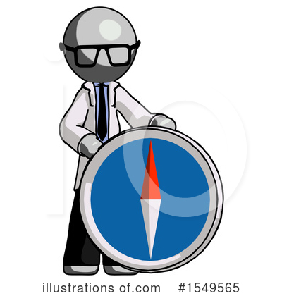 Royalty-Free (RF) Gray Design Mascot Clipart Illustration by Leo Blanchette - Stock Sample #1549565
