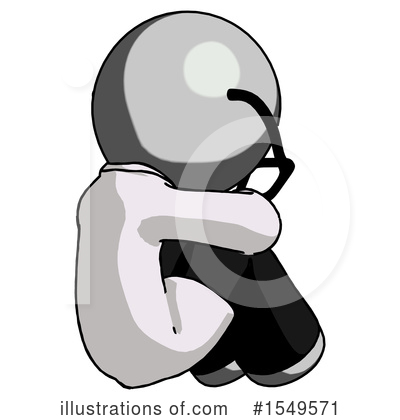 Royalty-Free (RF) Gray Design Mascot Clipart Illustration by Leo Blanchette - Stock Sample #1549571