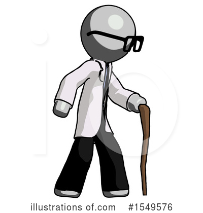 Royalty-Free (RF) Gray Design Mascot Clipart Illustration by Leo Blanchette - Stock Sample #1549576