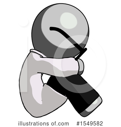 Royalty-Free (RF) Gray Design Mascot Clipart Illustration by Leo Blanchette - Stock Sample #1549582