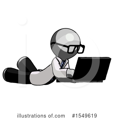 Royalty-Free (RF) Gray Design Mascot Clipart Illustration by Leo Blanchette - Stock Sample #1549619