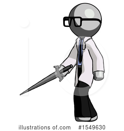 Royalty-Free (RF) Gray Design Mascot Clipart Illustration by Leo Blanchette - Stock Sample #1549630