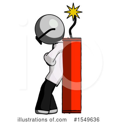 Royalty-Free (RF) Gray Design Mascot Clipart Illustration by Leo Blanchette - Stock Sample #1549636