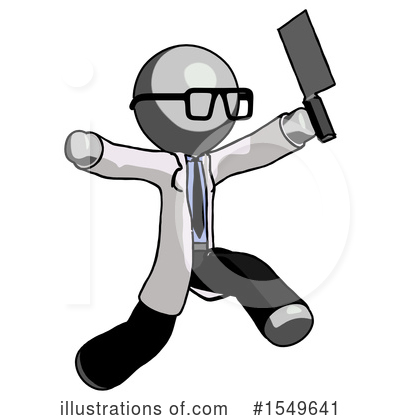 Royalty-Free (RF) Gray Design Mascot Clipart Illustration by Leo Blanchette - Stock Sample #1549641