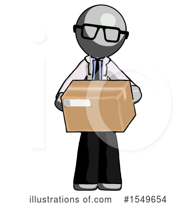 Royalty-Free (RF) Gray Design Mascot Clipart Illustration by Leo Blanchette - Stock Sample #1549654