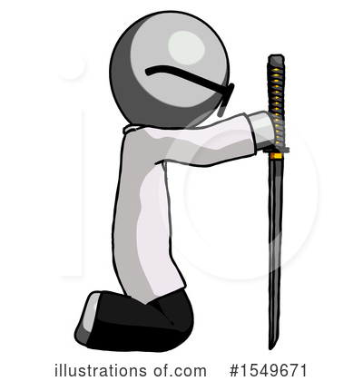 Royalty-Free (RF) Gray Design Mascot Clipart Illustration by Leo Blanchette - Stock Sample #1549671