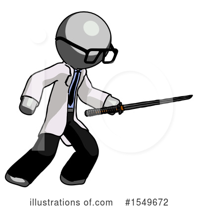 Royalty-Free (RF) Gray Design Mascot Clipart Illustration by Leo Blanchette - Stock Sample #1549672