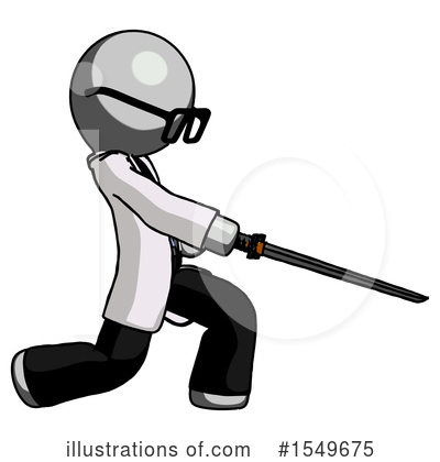 Royalty-Free (RF) Gray Design Mascot Clipart Illustration by Leo Blanchette - Stock Sample #1549675