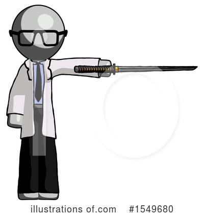 Royalty-Free (RF) Gray Design Mascot Clipart Illustration by Leo Blanchette - Stock Sample #1549680