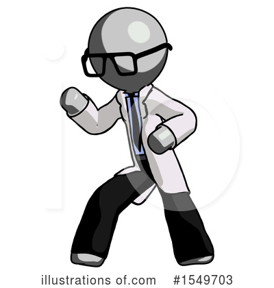 Royalty-Free (RF) Gray Design Mascot Clipart Illustration by Leo Blanchette - Stock Sample #1549703