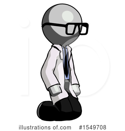 Royalty-Free (RF) Gray Design Mascot Clipart Illustration by Leo Blanchette - Stock Sample #1549708