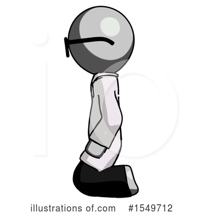 Royalty-Free (RF) Gray Design Mascot Clipart Illustration by Leo Blanchette - Stock Sample #1549712