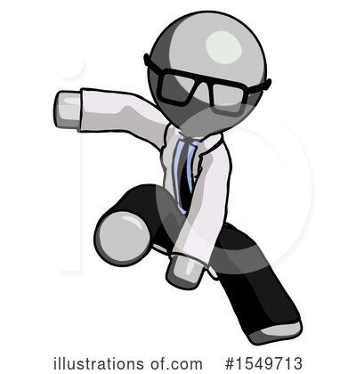 Royalty-Free (RF) Gray Design Mascot Clipart Illustration by Leo Blanchette - Stock Sample #1549713