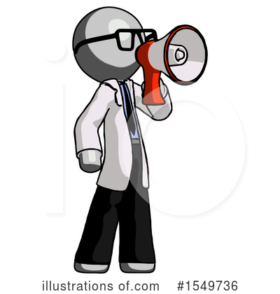 Royalty-Free (RF) Gray Design Mascot Clipart Illustration by Leo Blanchette - Stock Sample #1549736
