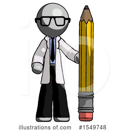 Royalty-Free (RF) Gray Design Mascot Clipart Illustration by Leo Blanchette - Stock Sample #1549748