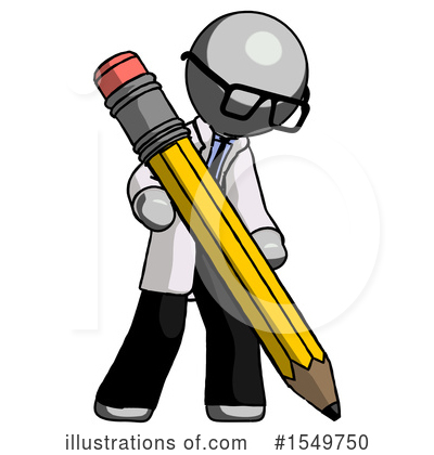 Royalty-Free (RF) Gray Design Mascot Clipart Illustration by Leo Blanchette - Stock Sample #1549750