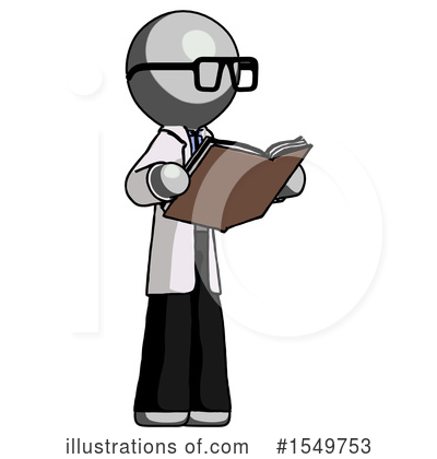 Royalty-Free (RF) Gray Design Mascot Clipart Illustration by Leo Blanchette - Stock Sample #1549753