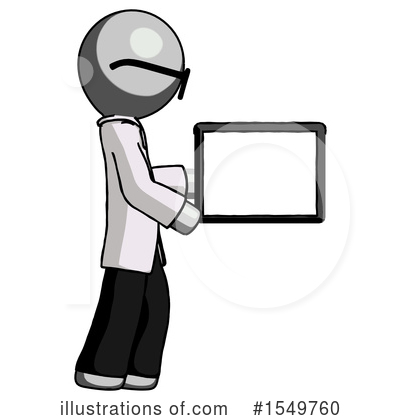 Royalty-Free (RF) Gray Design Mascot Clipart Illustration by Leo Blanchette - Stock Sample #1549760