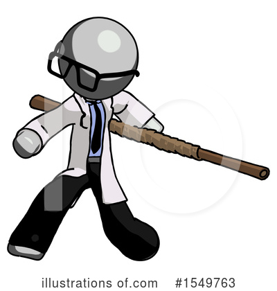 Royalty-Free (RF) Gray Design Mascot Clipart Illustration by Leo Blanchette - Stock Sample #1549763