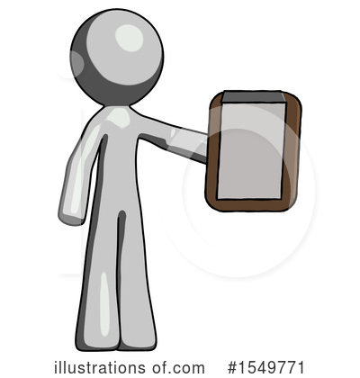 Royalty-Free (RF) Gray Design Mascot Clipart Illustration by Leo Blanchette - Stock Sample #1549771