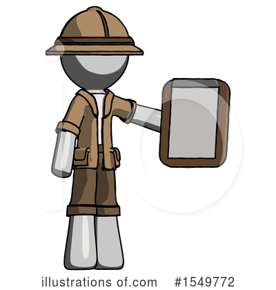 Royalty-Free (RF) Gray Design Mascot Clipart Illustration by Leo Blanchette - Stock Sample #1549772