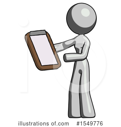 Royalty-Free (RF) Gray Design Mascot Clipart Illustration by Leo Blanchette - Stock Sample #1549776