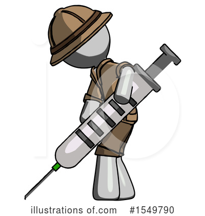 Royalty-Free (RF) Gray Design Mascot Clipart Illustration by Leo Blanchette - Stock Sample #1549790